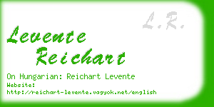 levente reichart business card